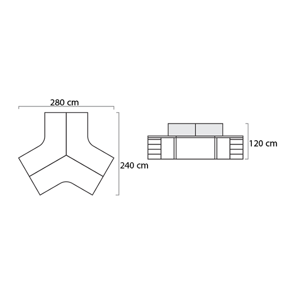 میز کار گروهی میکرون مدل W-02 - Image 2