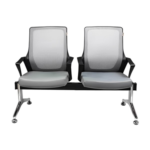 صندلی انتظار دو نفره راحتیران مدل W 2315 با پشتی از جنس مش