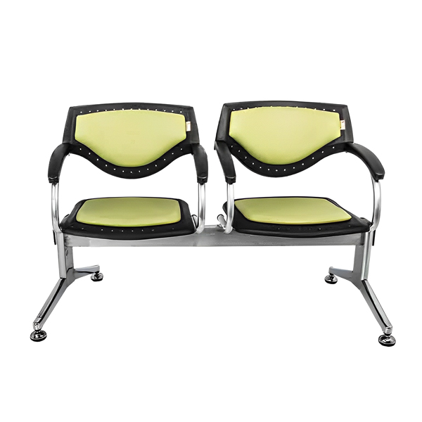 صندلی انتظار دو نفره راحتیران مدل W 502T دارای تشک در قسمت کف و پشت