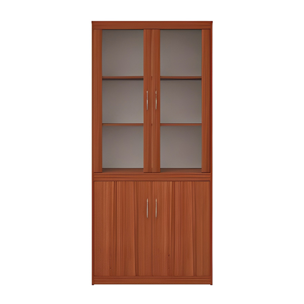 کتابخانه میکرون مدل Li-08 با دو کمد و شیشه