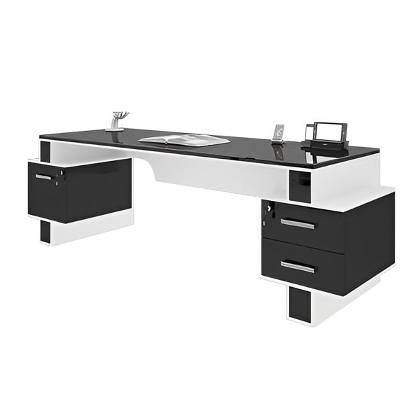 میز مدیریت میکرون مدل M-10 در دو رنگ مشکی و سفید