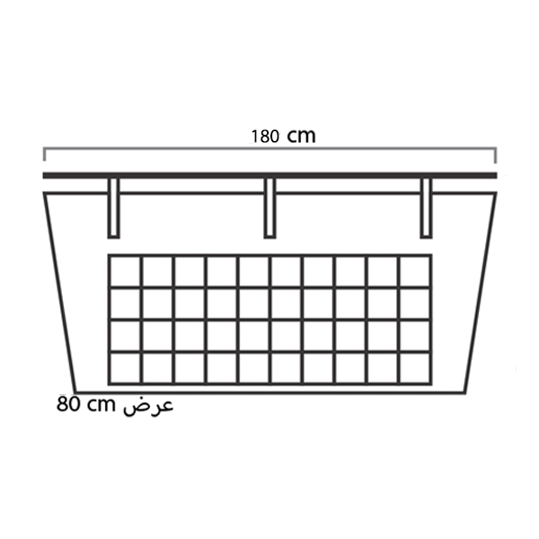 ابعاد میز پذیرش میکرون مدل R-04