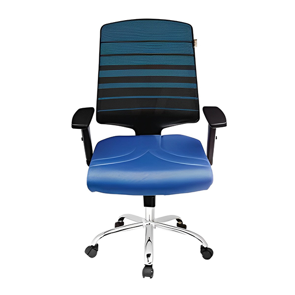 صندلی کارشناسی راحتیران مدل S 2715 با رنگ آبی و مشکی