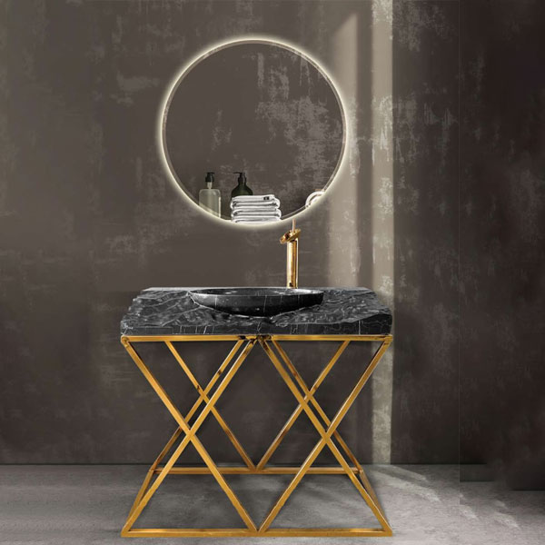 ست روشویی مرالو مدل رویال راک مشکی