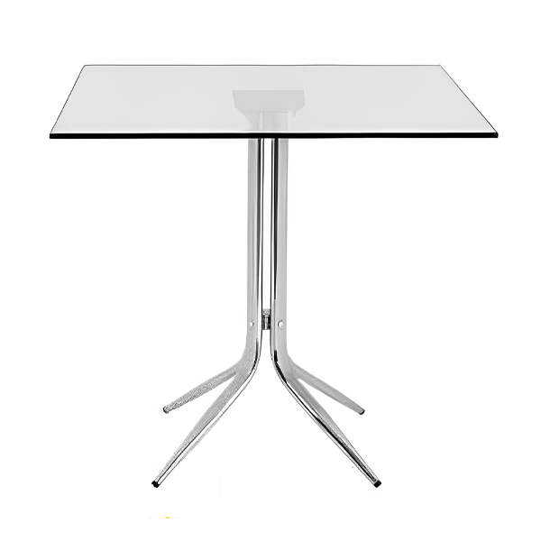 میز ناهار خوری راحتیران مدل B 410 با صفحه شیشه ای