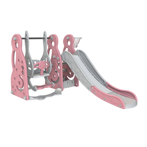 تاب سرسره کودک ساحل مدل آلفابت طوسی-صورتی