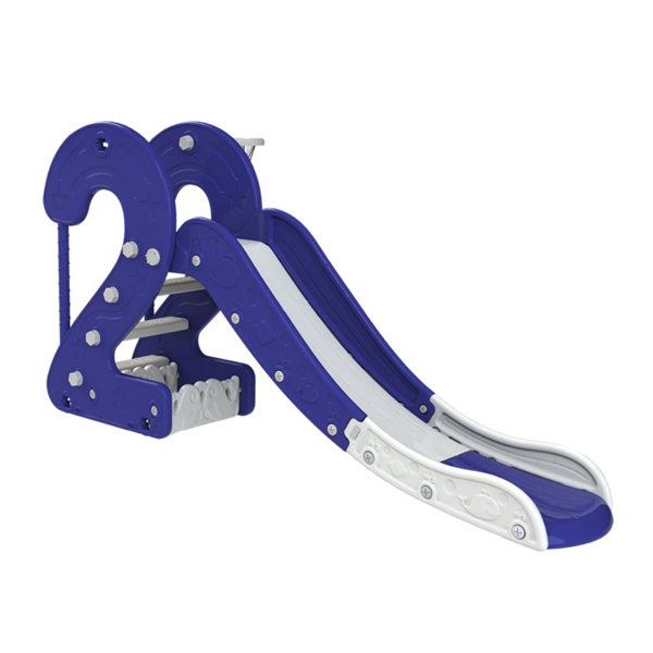 سرسره کودک ساحل مدل ایکی آبی و سفید