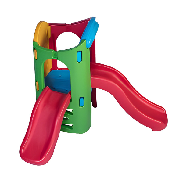 مجموعه بازی تک برج ساحل مدل دو سرسره با تنوع رنگی بالا