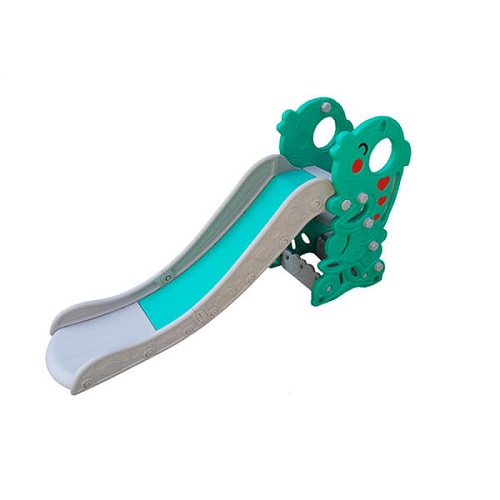 سرسره کودک ساحل مدل دلفین با رنگ آبی و سفید