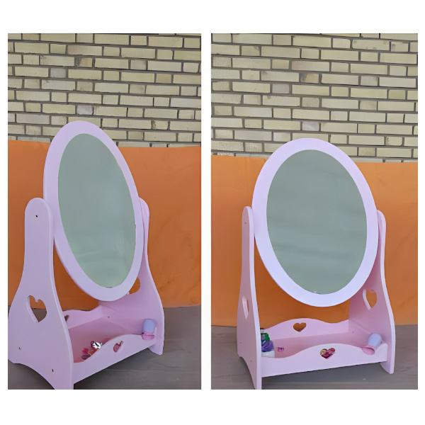 آینه ساحل مدل باربی در دو نما