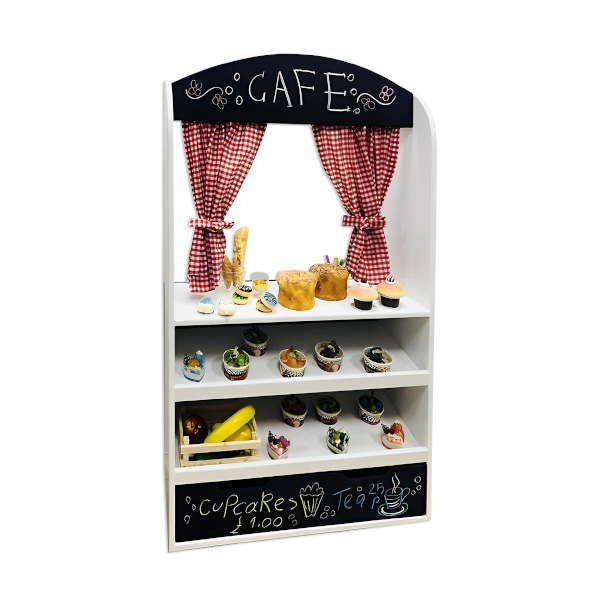 کافه تریا ساحل مدل کلاسیک با رنگ زرد و مشکی