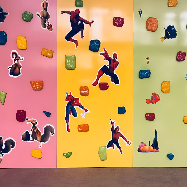 دیواره صخره نوردی ساحل مدل چوبی در رنگ های مختلف