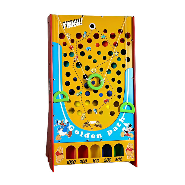 بازی مسیر طلایی ساحل مدل چوبی با رنگ زرد