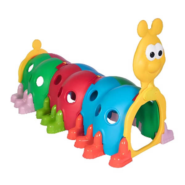 تونل کودک ساحل مدل هزارپا با رنگ های شاد