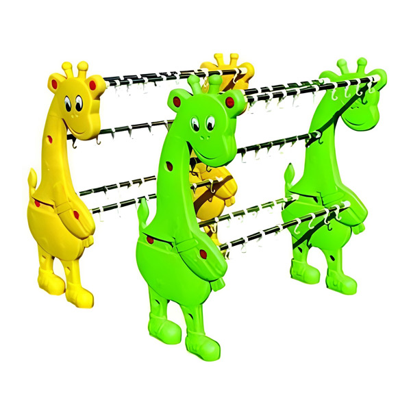 جالباسی کودک ساحل مدل زرافه سبز و زرد