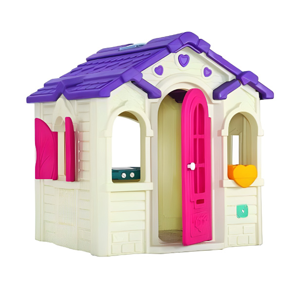 کلبه کودک ساحل مدل باربی با رنگ بندی سفید و صورتی