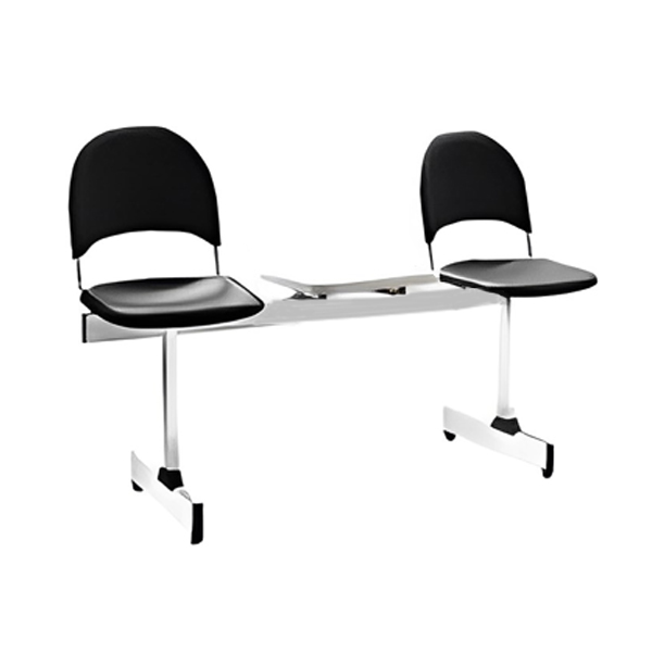 نیمکت انتظار Metal Plast نظری مدل 523T به همراه میز وسط