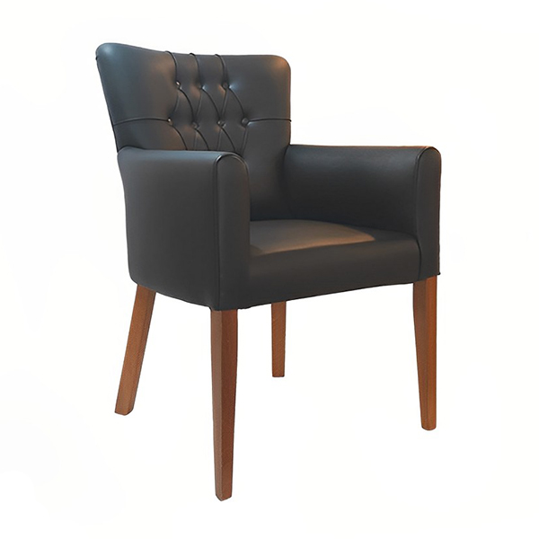 مبل تک نفره نظری مدل Lamse با پایه چوبی