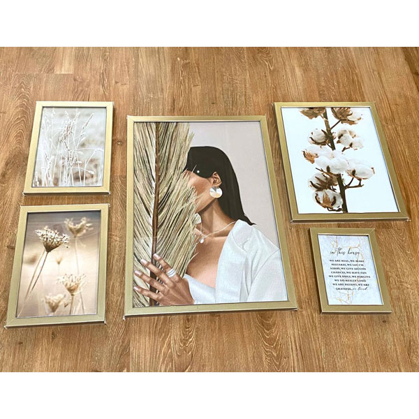 ست تابلو ملی گالری مدل M060 دارای پنج تابلو