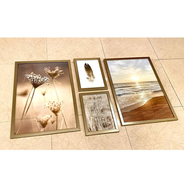 ست تابلو ملی گالری مدل M065 دارای چهار عدد تابلو با سایز های مختلف