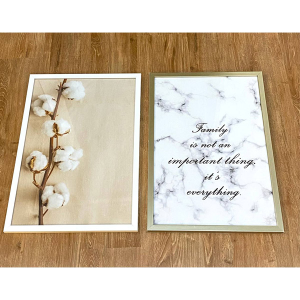 ست تابلو ملی گالری مدل M066 دارای دو عدد تابلوی مدرن