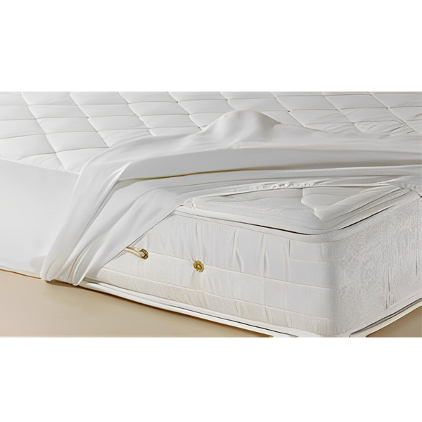 کاور محافظ تشک لایف سایز 200*200 با رنگ سفید