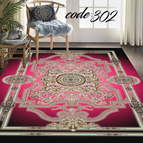 کاور فرش نگین ترمه مدل 302 در دکوراسیون