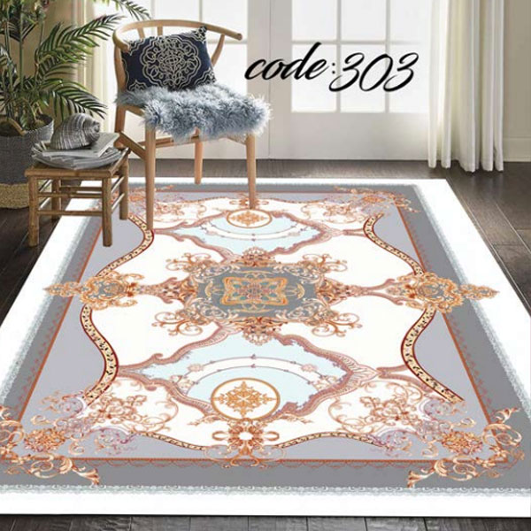 کاور فرش نگین ترمه مدل 303 در دکوراسیون