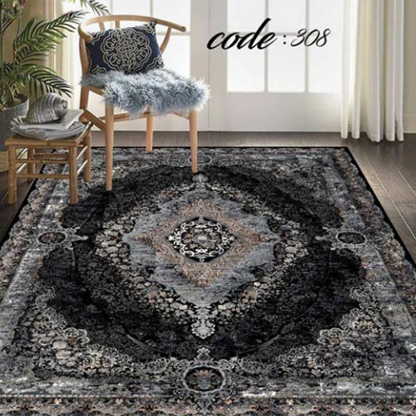 کاور فرش نگین ترمه مدل 308 در دکوراسیون