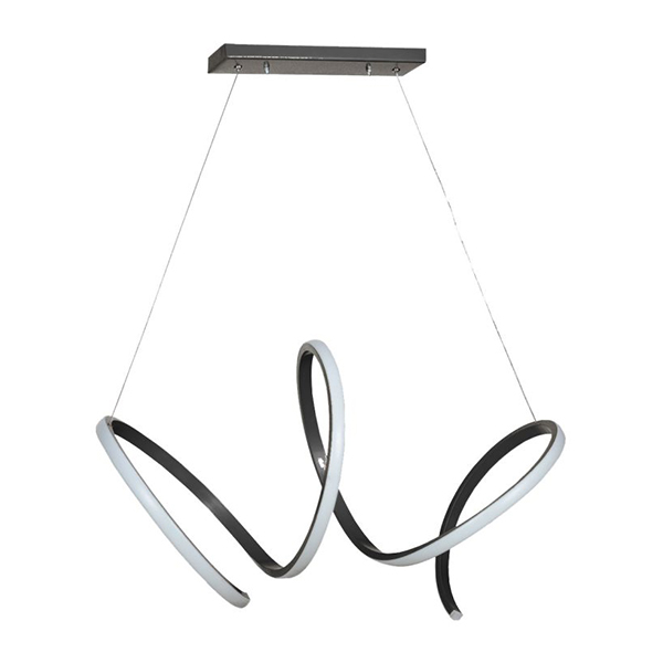 لوستر چشمه نور مدل A6386 رنگ مشکی