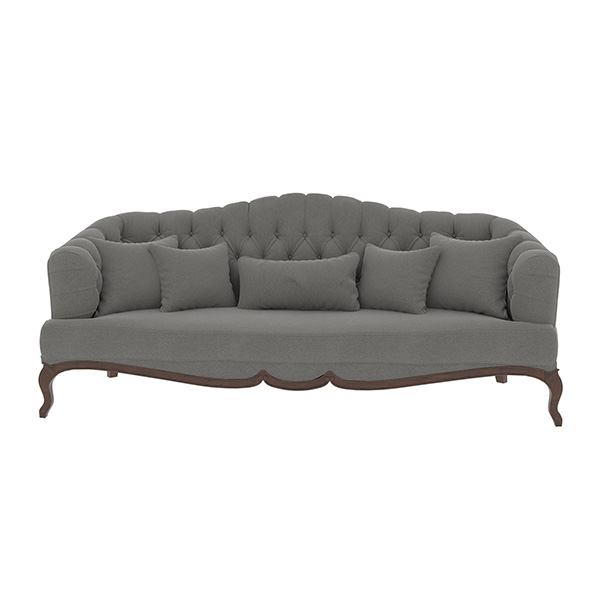 مبل راحتی نیلپر مدل دایان سه نفره با رنگ طوسی