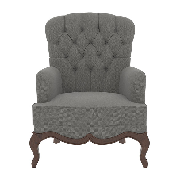 مبل راحتی نیلپر مدل دایان تک نفره با رنگ طوسی