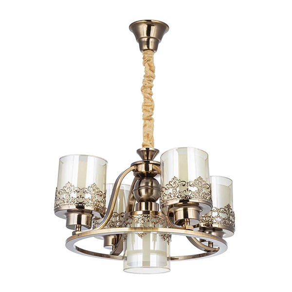 لوستر ۵ شعله چشمه نور کد N2663-4+1