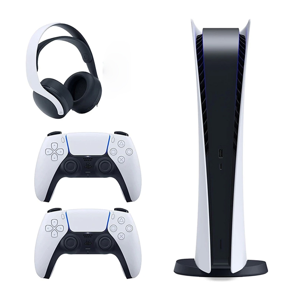 باندل پلی استیشن 5 استاندارد دیسک خور با دو دسته و هدست