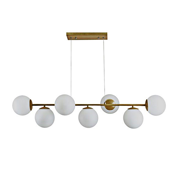 لوستر هفت شعله چشمه نور مدل A1230/7 طلایی