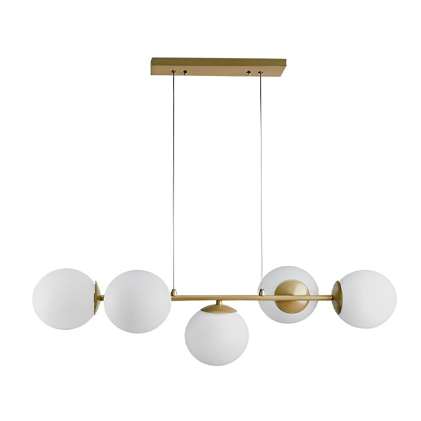 لوستر پنج شعله چشمه نور مدل A1230/5 طلایی