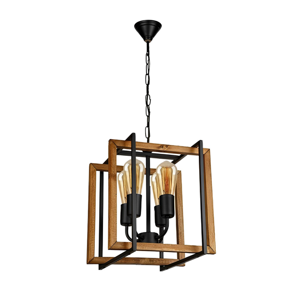 لوستر آویز چهار شعله چشمه نور مدل 2215/4