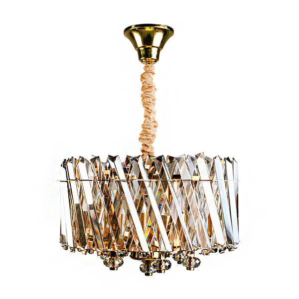 لوستر 6 شعله چشمه نور مدل N2672/40 رنگ آنتیک و سایز 40