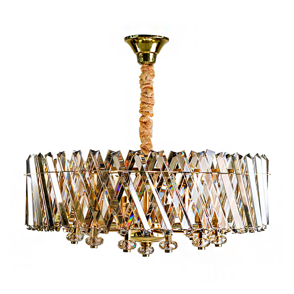 لوستر 8 شعله چشمه نور مدل N2672/50 رنگ آنتیک