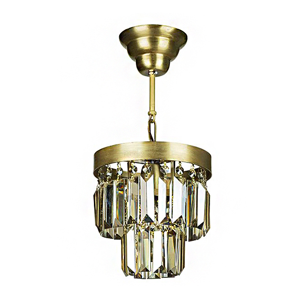 لوستر دایکاست آلومینیوم 1 شعله چشمه نور مدل S3614/20 سایز 20 رنگ آنتیک