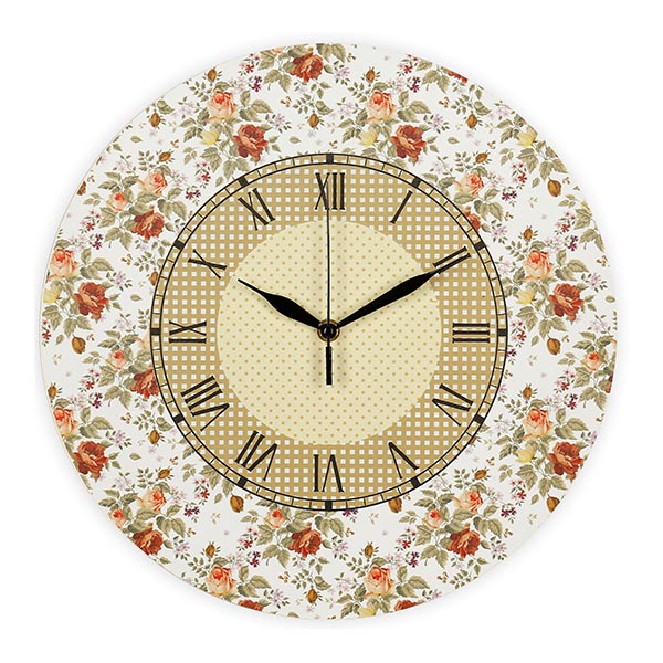 ساعت دیواری سفید چشمه نور مدل H8011/WT