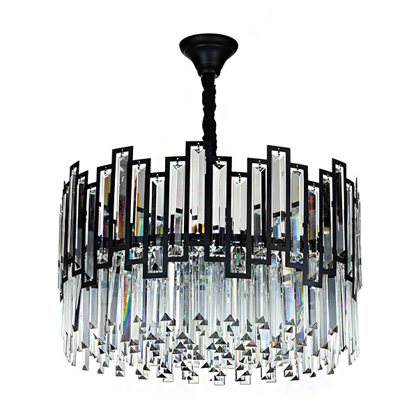 لوستر چشمه نور مدل MO4404 رنگ استاتیک مشکی سایز 50