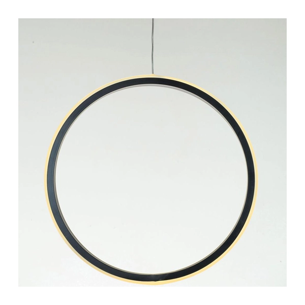 لوستر تک شاخه گرد به رنگ مشکی و زرد