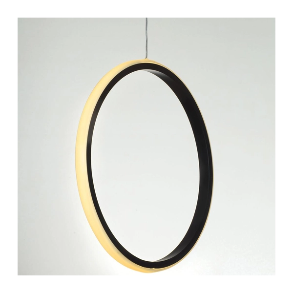 لوستر تک شاخه گرد به رنگ مشکی و زرد