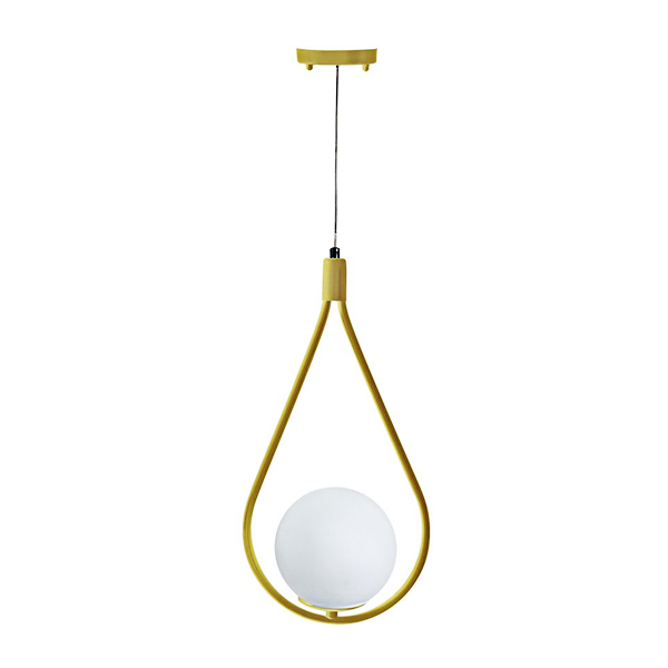 چراغ آویز تک شعله چشمه نور مدل A1236/1 طلایی