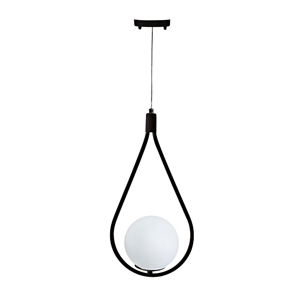 چراغ آویز تک شعله چشمه نور مدل A1236/1 مشکی