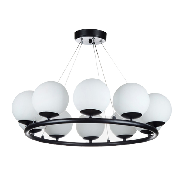 لوستر ده شعله چشمه نور مدل A1248/10 مشکی