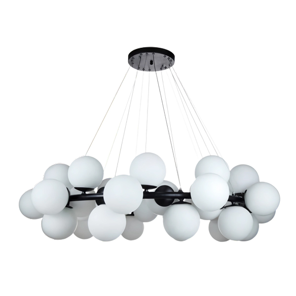 لوستر 32 شعله چشمه نور مدل A1251/32 مشکی