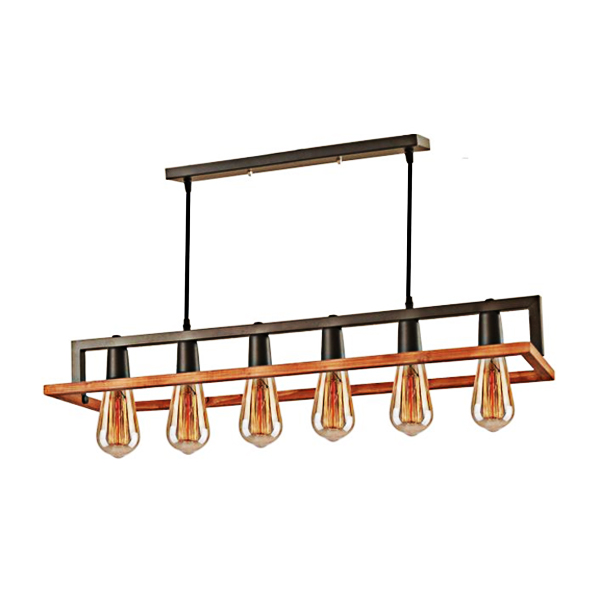 لوستر آویز شش شعله چشمه نور مدل A1336/6