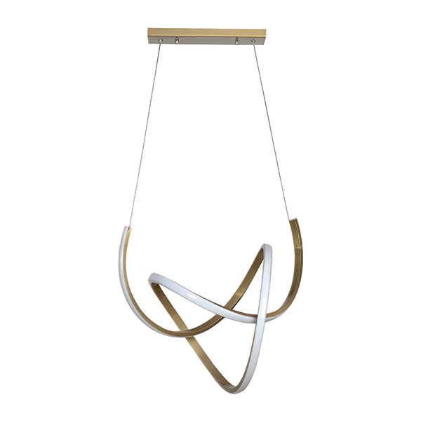 لوستر چشمه نور مدل A6314 رنگ طلایی